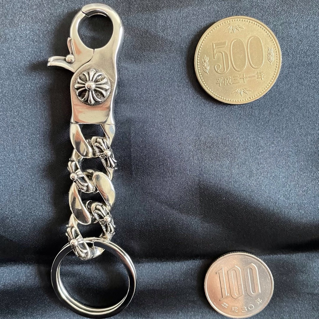特別製】美品 シルバー925 クロスフック メンズ キーホルダー 特別製】美品 シルバー925 クロスフック メンズ キーホルダー