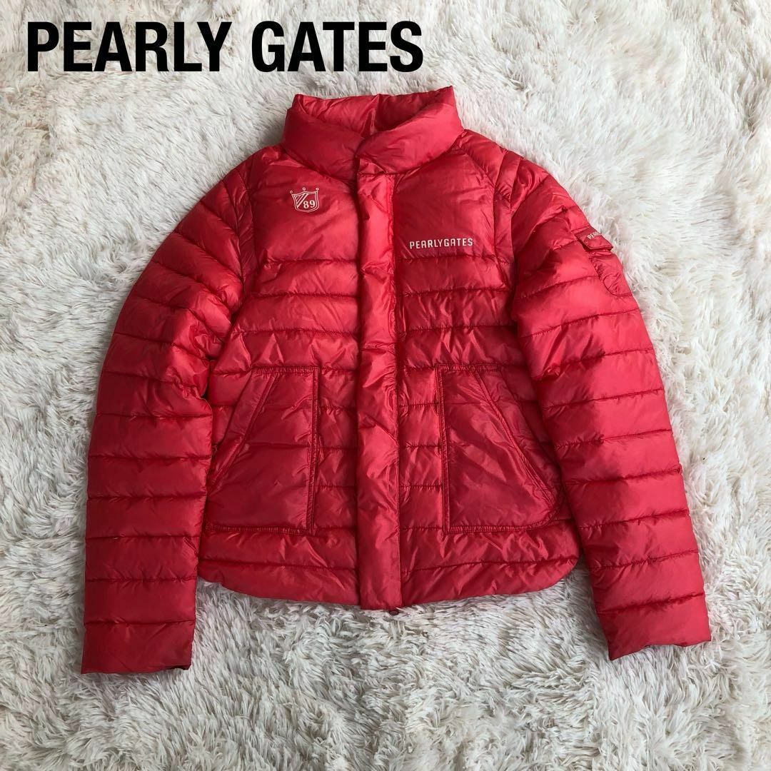 PEARLY GATESパーリーゲイツ2WAYダウンジャケットピンク ゴルフ PEARLY GATESパーリーゲイツ2WAYダウンジャケットピンク ゴルフ