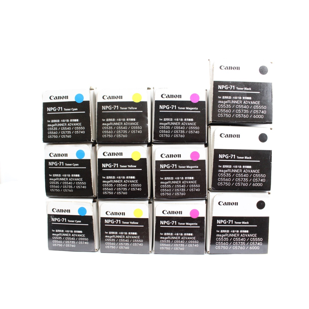 未使用 CANON 純正 トナー NPG-71 4色12本(シアン・マゼンタ 未使用 CANON 純正 トナー NPG-71 4色12本(シアン・マゼンタ