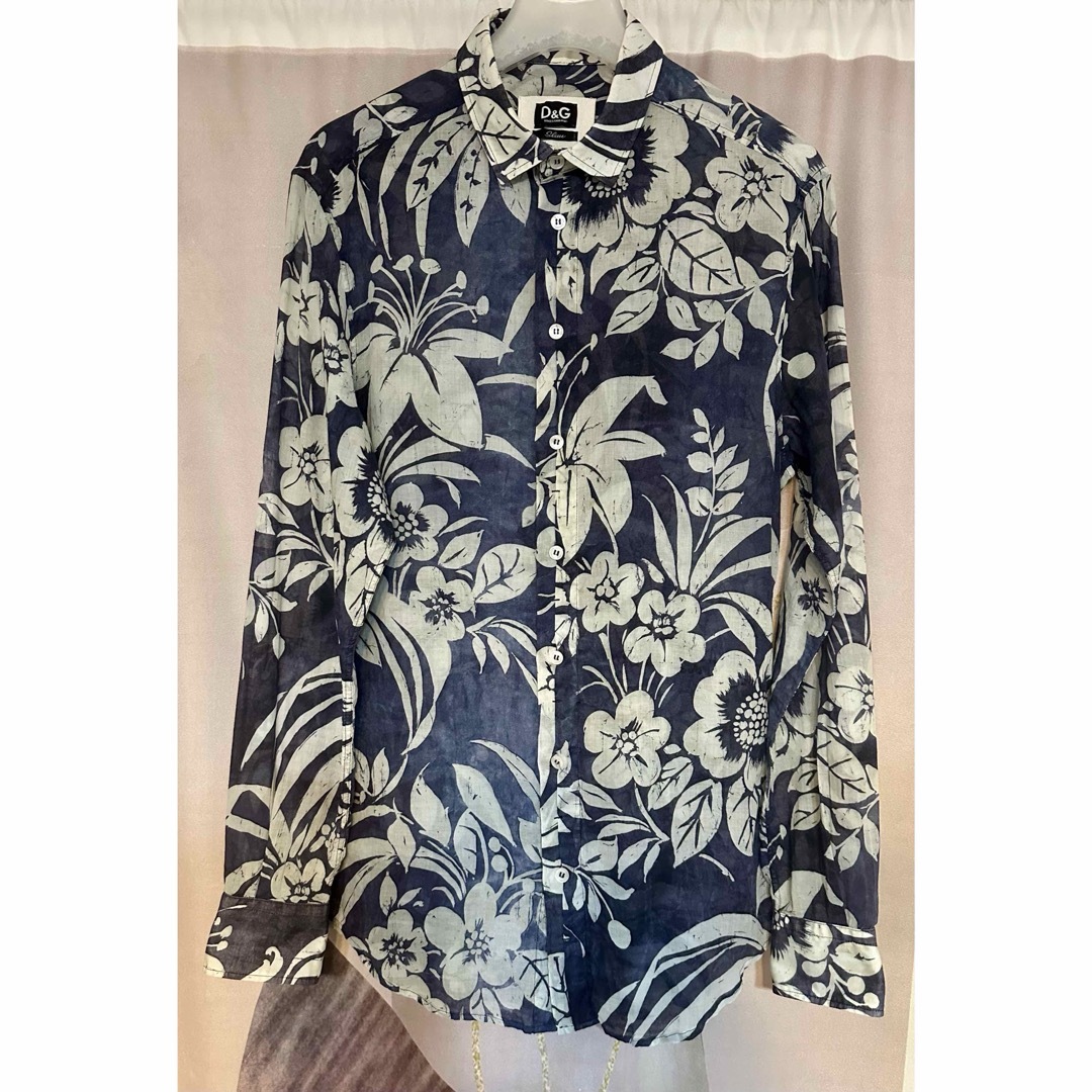 ドルチェアンドガッバーナ ハイビスカス 比翼 花柄シャツ ドルチェアンドガッバーナ ハイビスカス 比翼 花柄シャツ