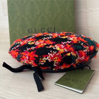 GUCCI - 【未使用品】GUCCI グッチ ベレー帽 希少デザイン 箱 GUCCI - 【未使用品】GUCCI グッチ ベレー帽 希少デザイン 箱