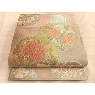 平和屋着物◎六通柄袋帯 吉祥花文 金銀糸 正絹 逸品 CAAI3855ku 平和屋着物◎六通柄袋帯 吉祥花文 金銀糸 正絹 逸品 CAAI3855ku
