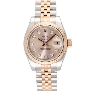 ロレックス(ROLEX)のROLEX ロレックス/デイトジャスト10Pダイヤ/SSXPG/自動巻き/179171G/485*****/Aランク/94【中古】(腕時計)