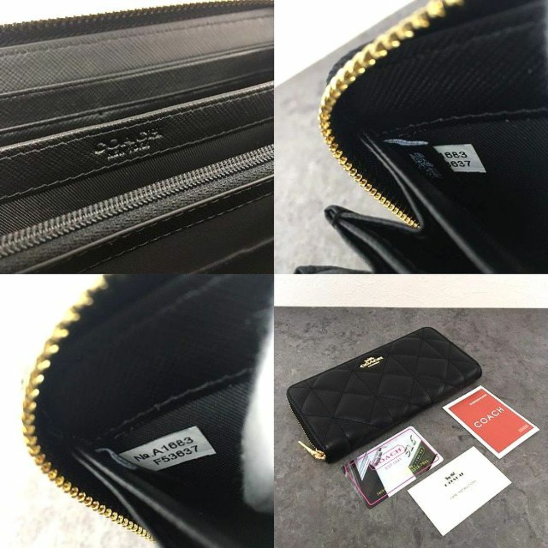 COACH - 送料込み! 未使用品 COACH ジップウォレット F53637 COACH - 送料込み! 未使用品 COACH ジップウォレット F53637