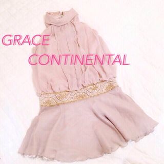 グレースコンチネンタル(GRACE CONTINENTAL)のgrace class  刺繍ワンピース(ひざ丈ワンピース)