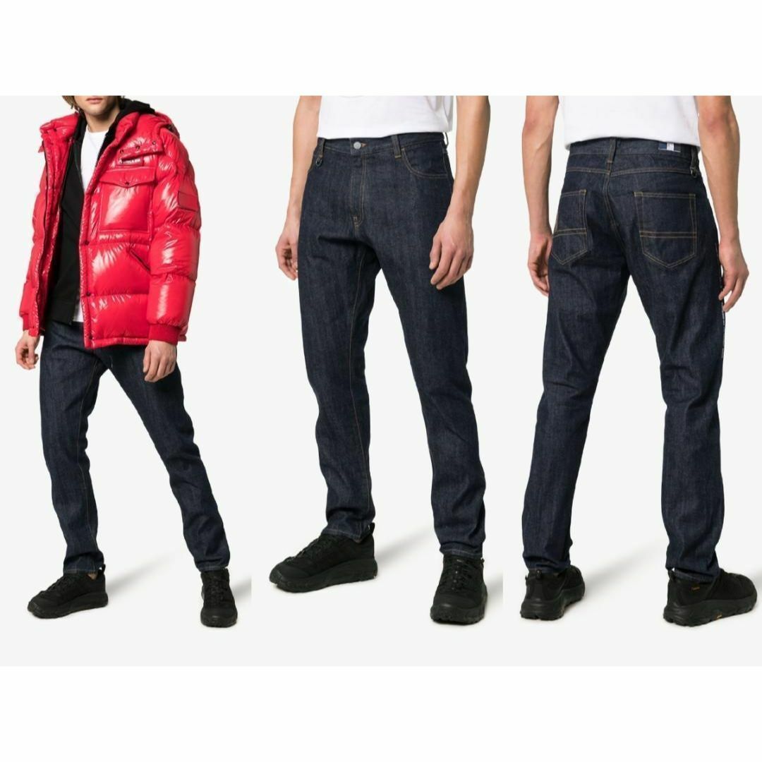 MONCLER - 48 MONCLER FRAGMENT 19SS リジッド デニム新品の通販 MONCLER - 48 MONCLER FRAGMENT 19SS リジッド デニム新品の通販
