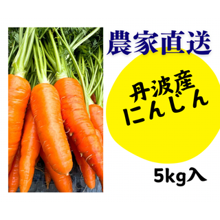丹波で育てた人参たーっぷり5kg入‼️(野菜)