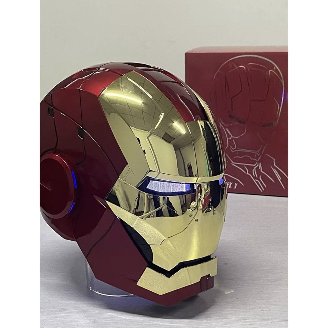 AUTOKING 1/1 アイアンマン マーク5 MK5 ヘルメット マスク 金の AUTOKING 1/1 アイアンマン マーク5 MK5 ヘルメット マスク 金の