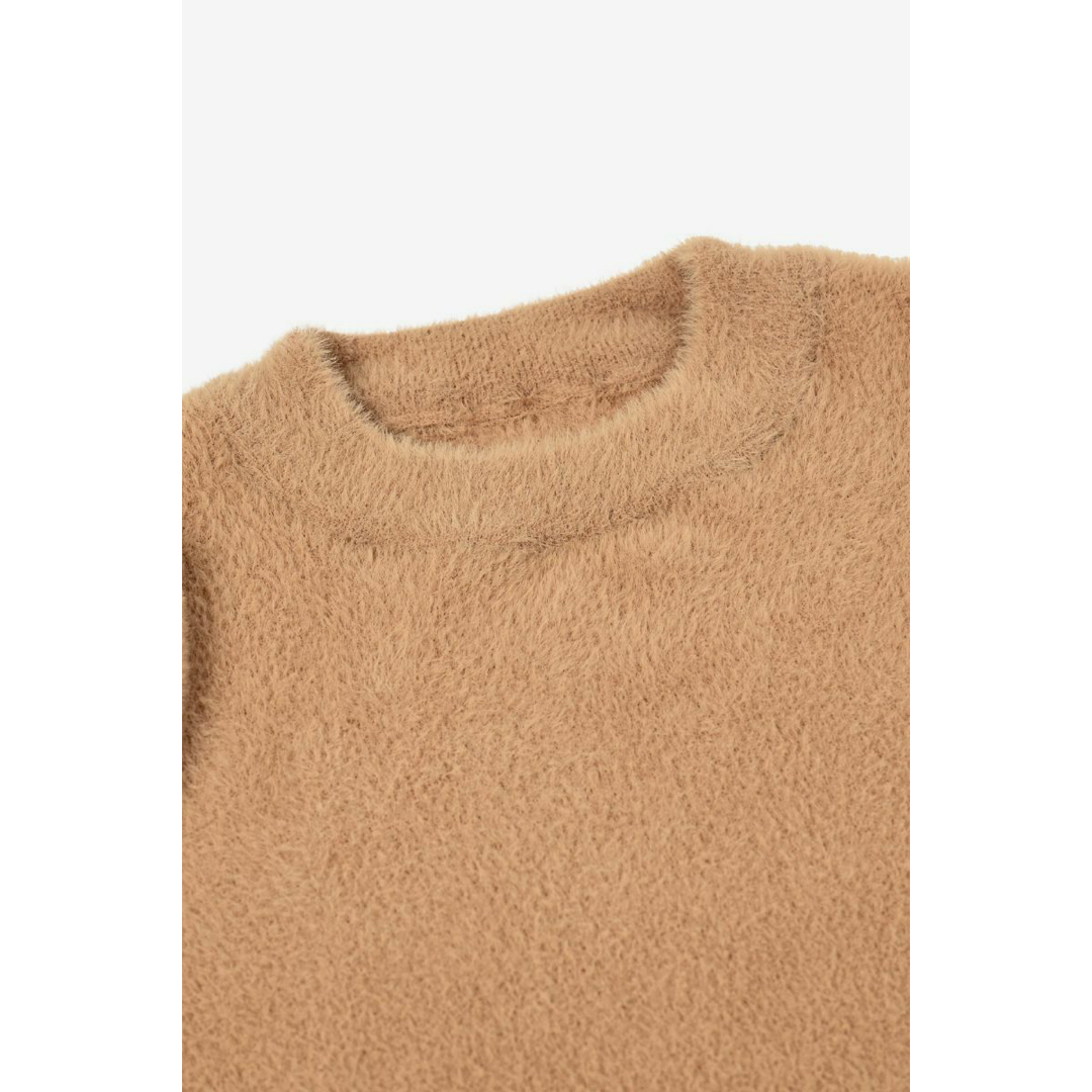 新品maison de Dolce.ドルチェ◇スウィートNTニット◇キャメル色 新品maison de Dolce.ドルチェ◇スウィートNTニット◇キャメル色