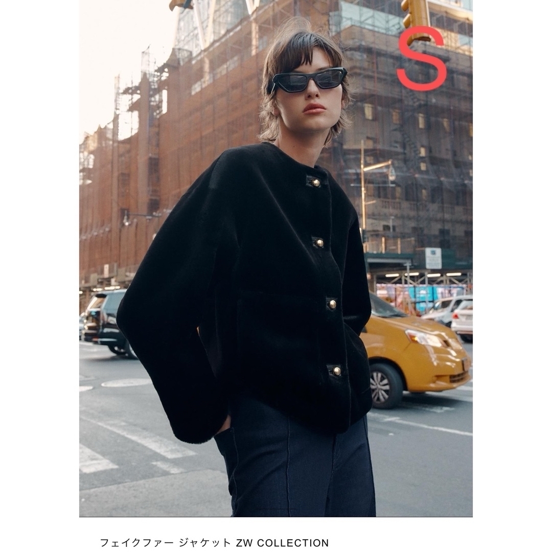 ZARA - ZARA フェイクファージャケット ZWコレクション Sの通販 ZARA - ZARA フェイクファージャケット ZWコレクション Sの通販