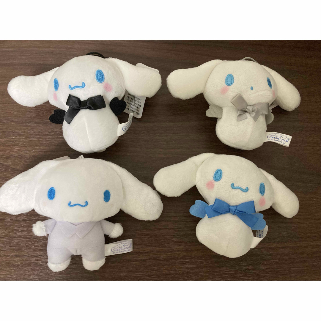 シナモロール(シナモロール)のシナモロール　バラ売り可　シナモン snowman 雪だるま　つなぎ エンタメ/ホビーのおもちゃ/ぬいぐるみ(キャラクターグッズ)の商品写真