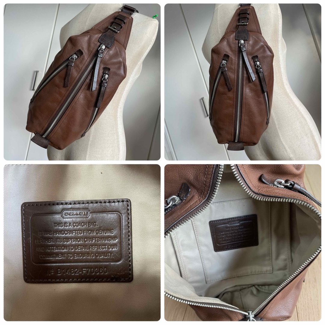 COACH - コーチ COACHトンプソンレザースリングバッグF70360 COACH - コーチ COACHトンプソンレザースリングバッグF70360