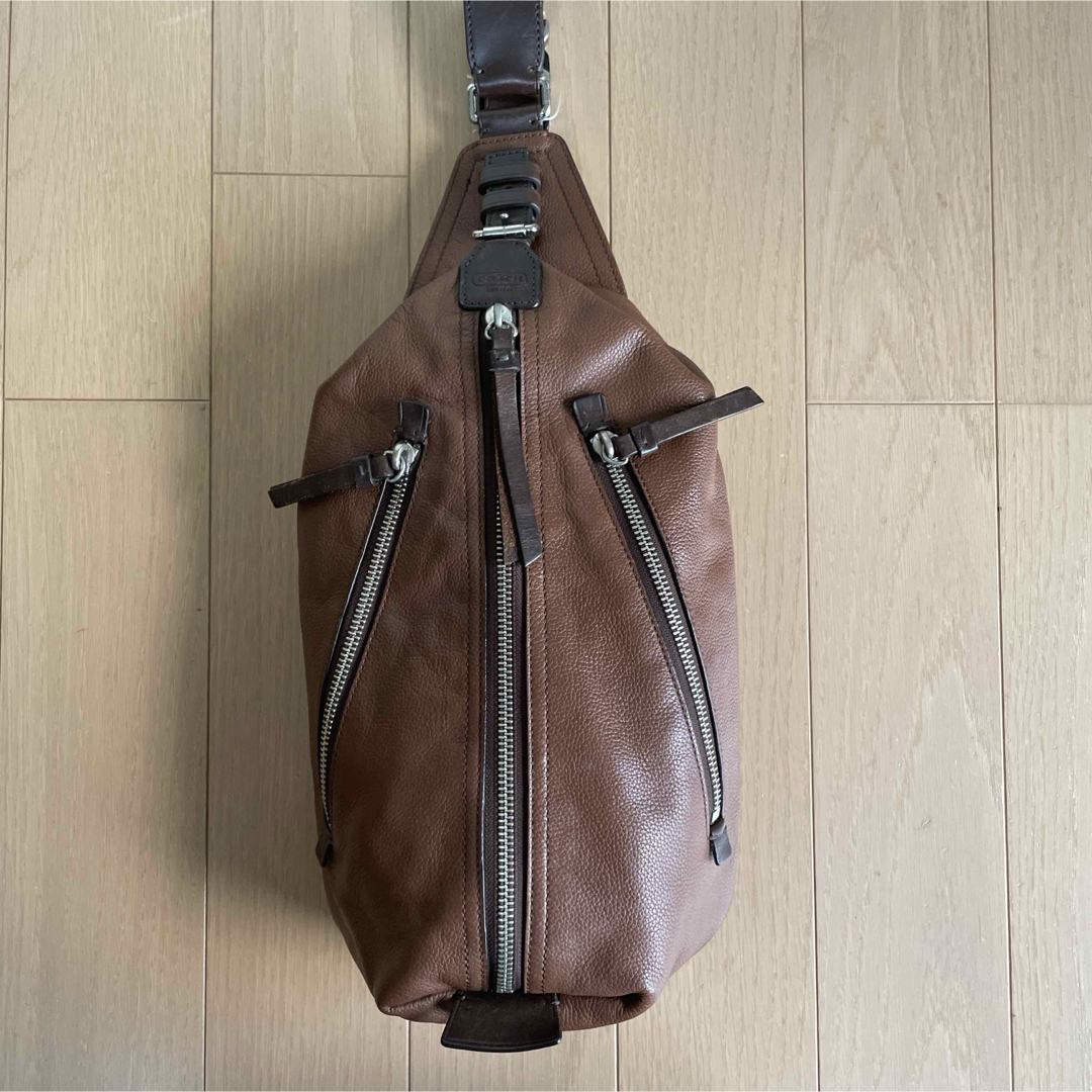 COACH - コーチ COACHトンプソンレザースリングバッグF70360 COACH - コーチ COACHトンプソンレザースリングバッグF70360