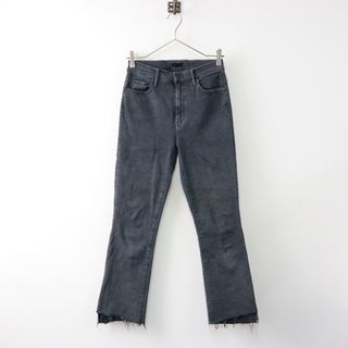 マザー(mother)のマザー MOTHER 1157-352 THE INSIDER CROP STEP FRAY デニムパンツ 27/ブラック  ボトムス ロング ジーンズ【2400014175189】(カジュアルパンツ)