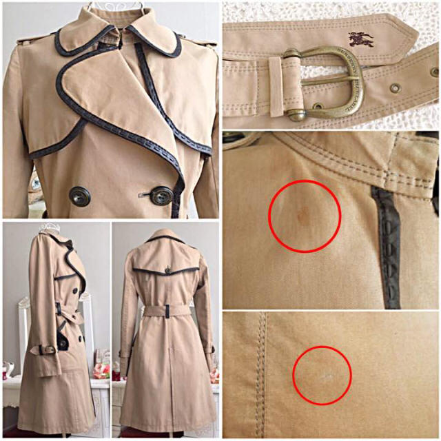 BURBERRY(バーバリー)のクレール様ご専用✨バーバリーブルーレーベル トレンチコート☆牛革×ハラコ レディースのジャケット/アウター(トレンチコート)の商品写真