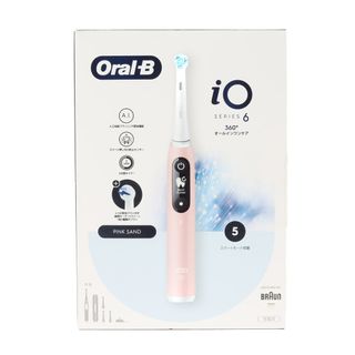 ブラウン(BRAUN)の【未使用品】BRAUN ブラウン オーラルB iO6 サンドピンク 電動歯ブラシ iOM6.46.1K PS 充電式(歯ブラシ/デンタルフロス)