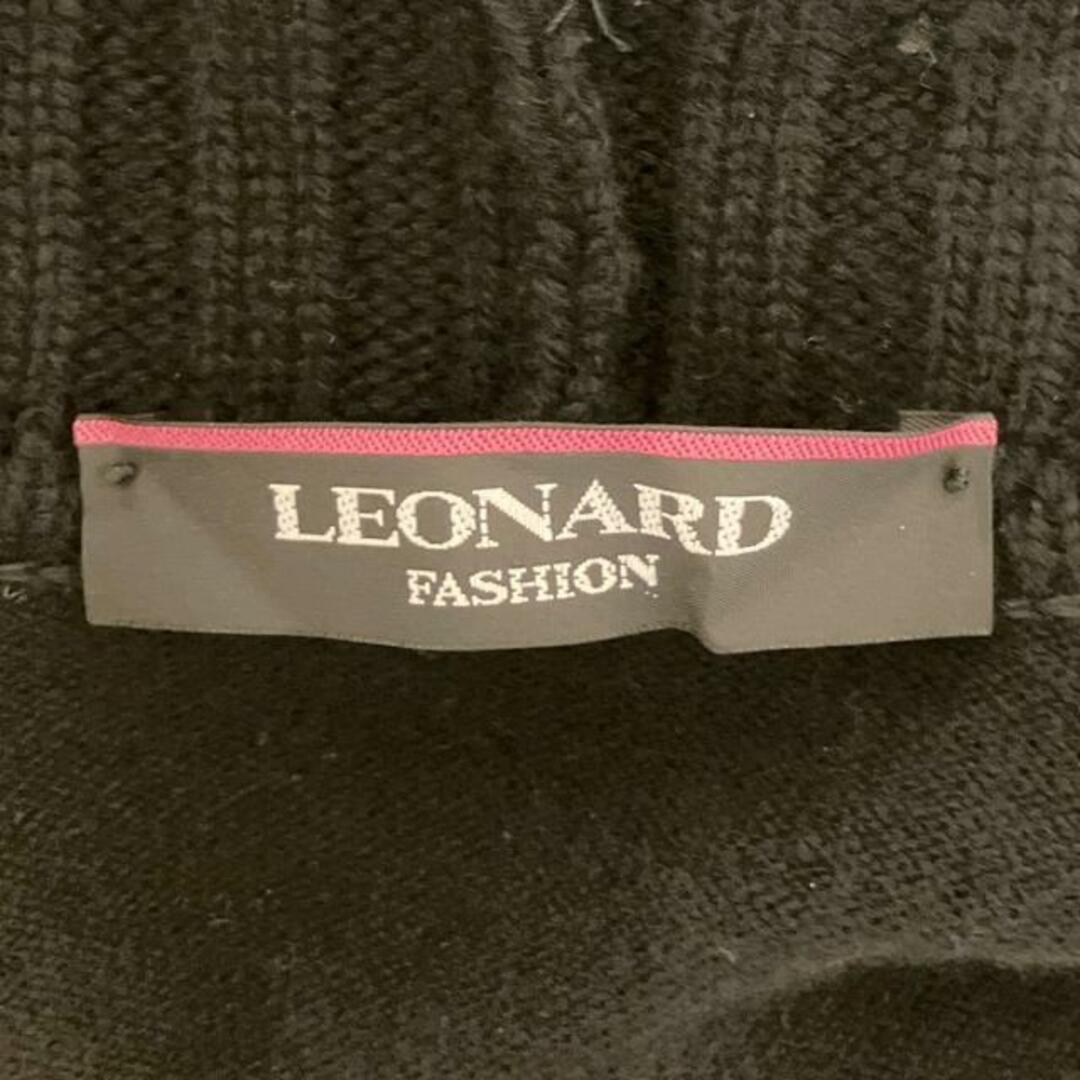 LEONARD(レオナール) カーディガン サイズ36 S レディース - 黒 LEONARD(レオナール) カーディガン サイズ36 S レディース - 黒