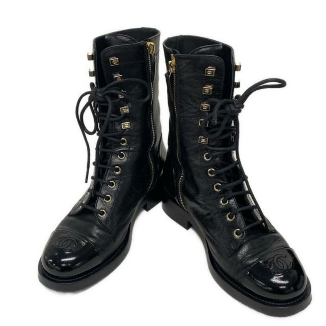 CHANEL(シャネル) ショートブーツ 36 1/2C レディース G34953 CHANEL(シャネル) ショートブーツ 36 1/2C レディース G34953