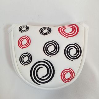 刺繍ドット付き マレットタイプ パターカバー ホワイト(その他)