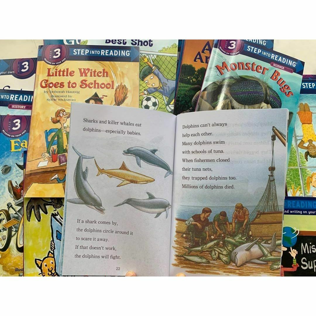 Step Into Reading Step 1-3 絵本90冊 マイヤペン対応 本