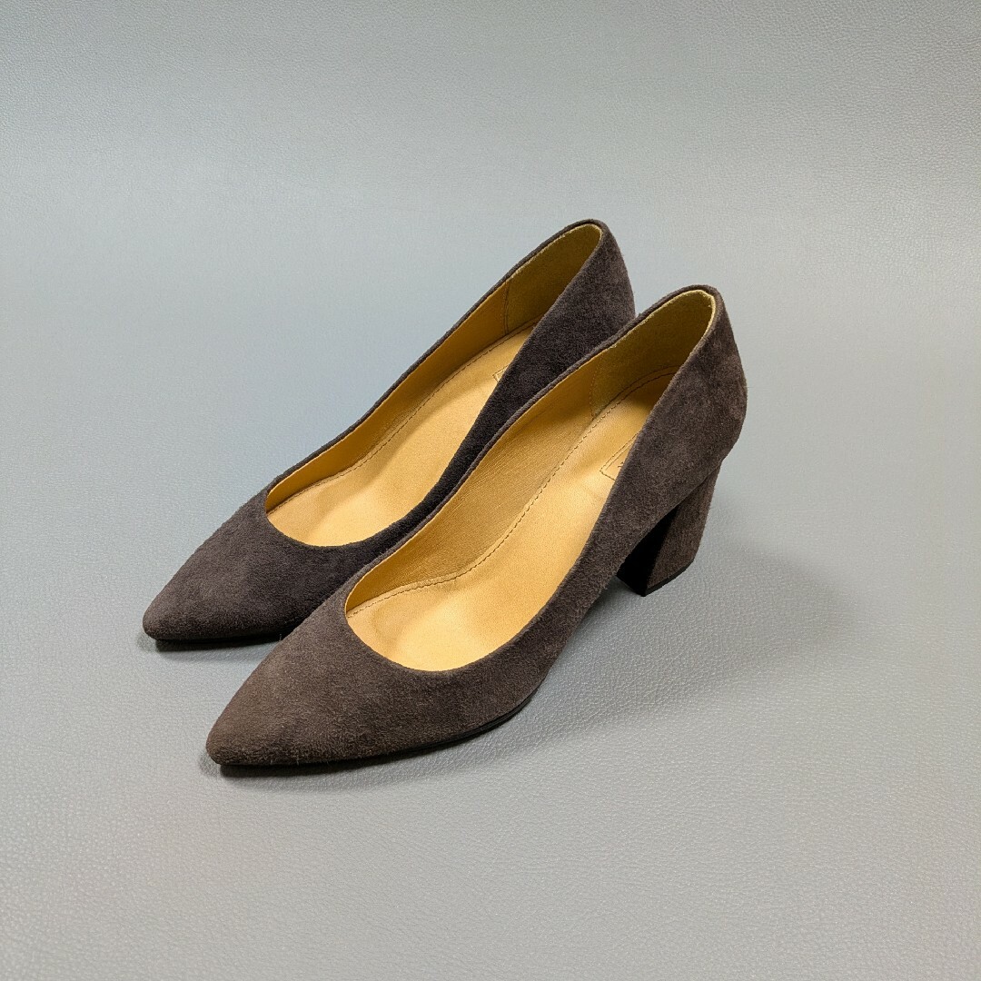 CHEMBURチェンバー スエード チャンキーヒール ブラウン 36 23cm CHEMBURチェンバー スエード チャンキーヒール ブラウン 36 23cm