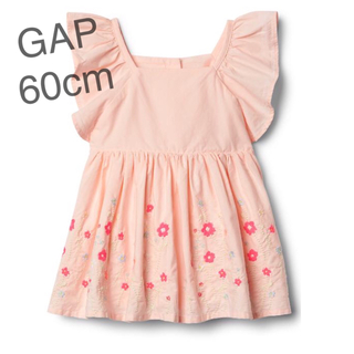 ベビーギャップ(babyGAP)のビスケット様専用 新作 60cm gapbaby 花柄刺繍ドレス(ワンピース)