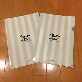 アリスアンドオリビア(Alice+Olivia)のalice+oliviaクリアファイル2点セット(ファイル/バインダー)