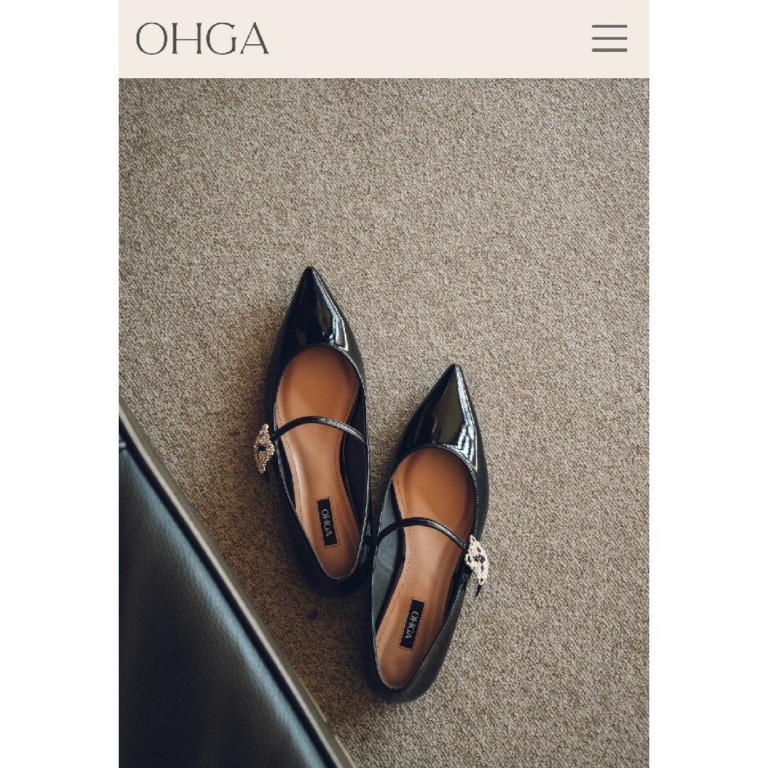 新品♡OHGA♡MERRY JANE、ブラック、黒 新品♡OHGA♡MERRY JANE、ブラック、黒