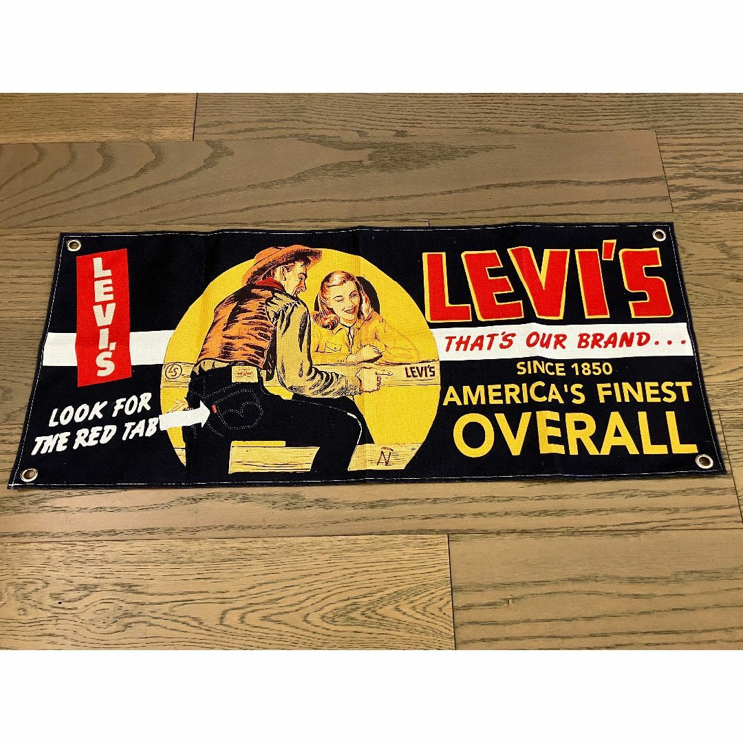 大人気 LEVI'S banner THAT's our brand レトロ ラッグ 絵画+タペストリー
