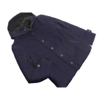 ナノユニバース(nano・universe)のnano universe ナノユニバース ウール混 中綿 フーデッド ジャケット sizeS/紺 ◇■ メンズ(その他)
