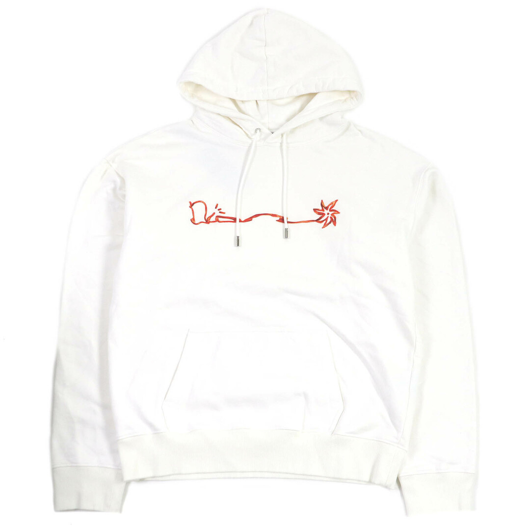 DIOR HOMME - 極美品□DIOR ディオール オム 22AW 283J678C0531 コットン100％ カクタスジャック トラヴィス・スコット プルオーバーパーカー フーディー ホワイト M イタリア製 正規品 メンズ