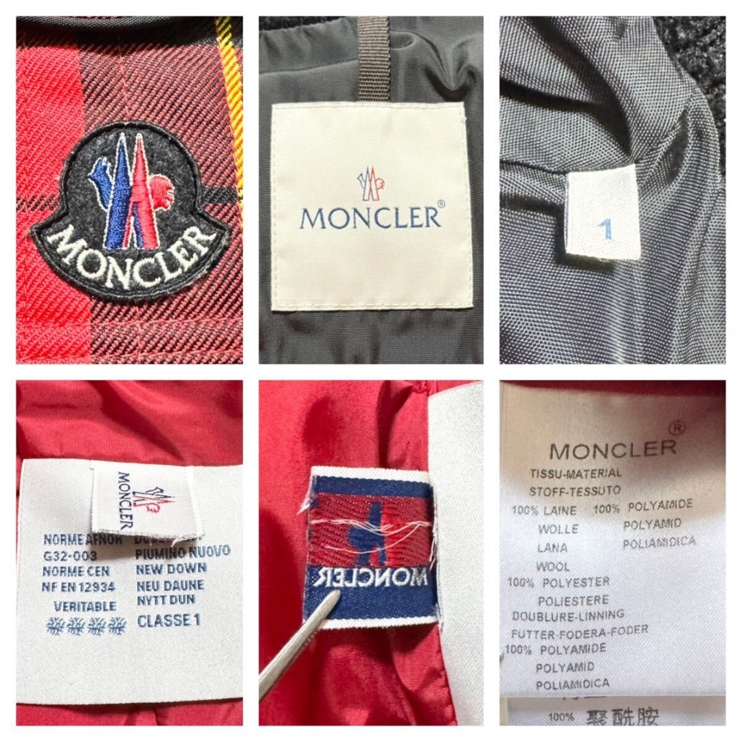 MONCLER - 本物 雑誌掲載モデル モンクレール チェック柄 ダウン MONCLER - 本物 雑誌掲載モデル モンクレール チェック柄 ダウン