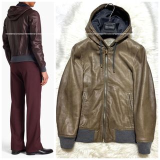 DOLCE&GABBANA - ドルチェ&ガッバーナ メンズ レザーブルゾン DOLCE&GABBANA - ドルチェ&ガッバーナ メンズ レザーブルゾン