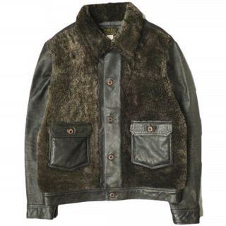 RRL - 24FW 新品 RRL インディゴ レザー ボンバー ジャケット MA RRL - 24FW 新品 RRL インディゴ レザー ボンバー ジャケット MA