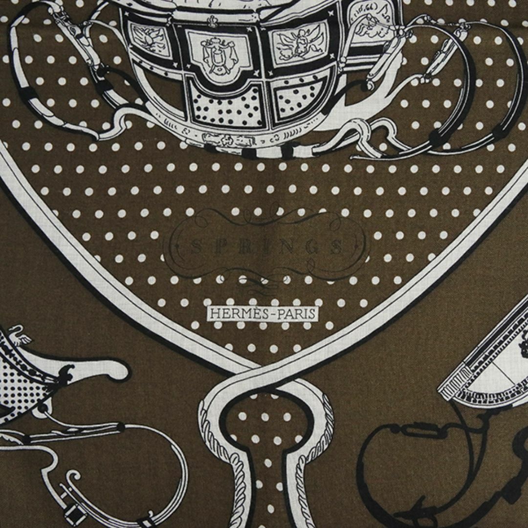 HERMES - エルメス カレジェアン スプリングバンダナ カシミヤ HERMES - エルメス カレジェアン スプリングバンダナ カシミヤ