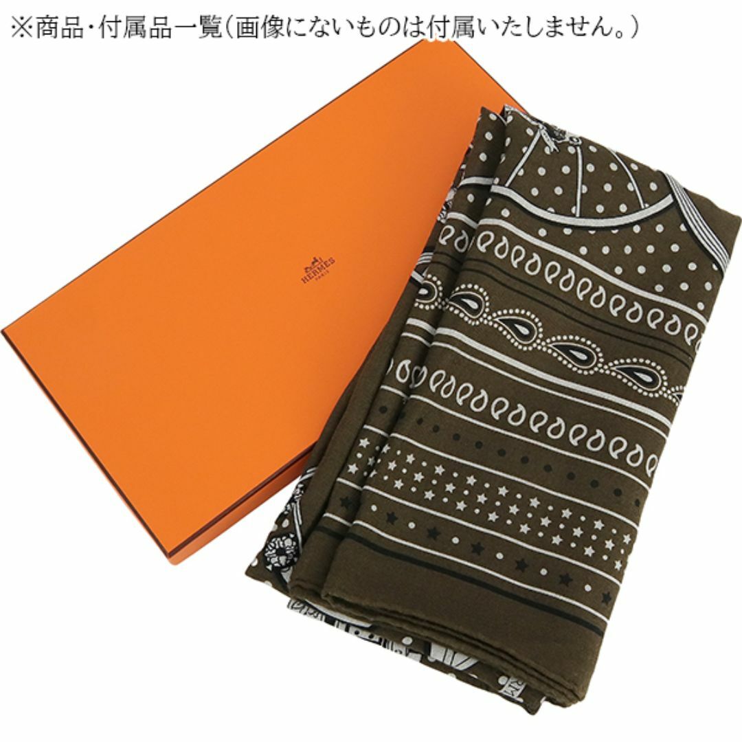 HERMES - エルメス カレジェアン スプリングバンダナ カシミヤ HERMES - エルメス カレジェアン スプリングバンダナ カシミヤ