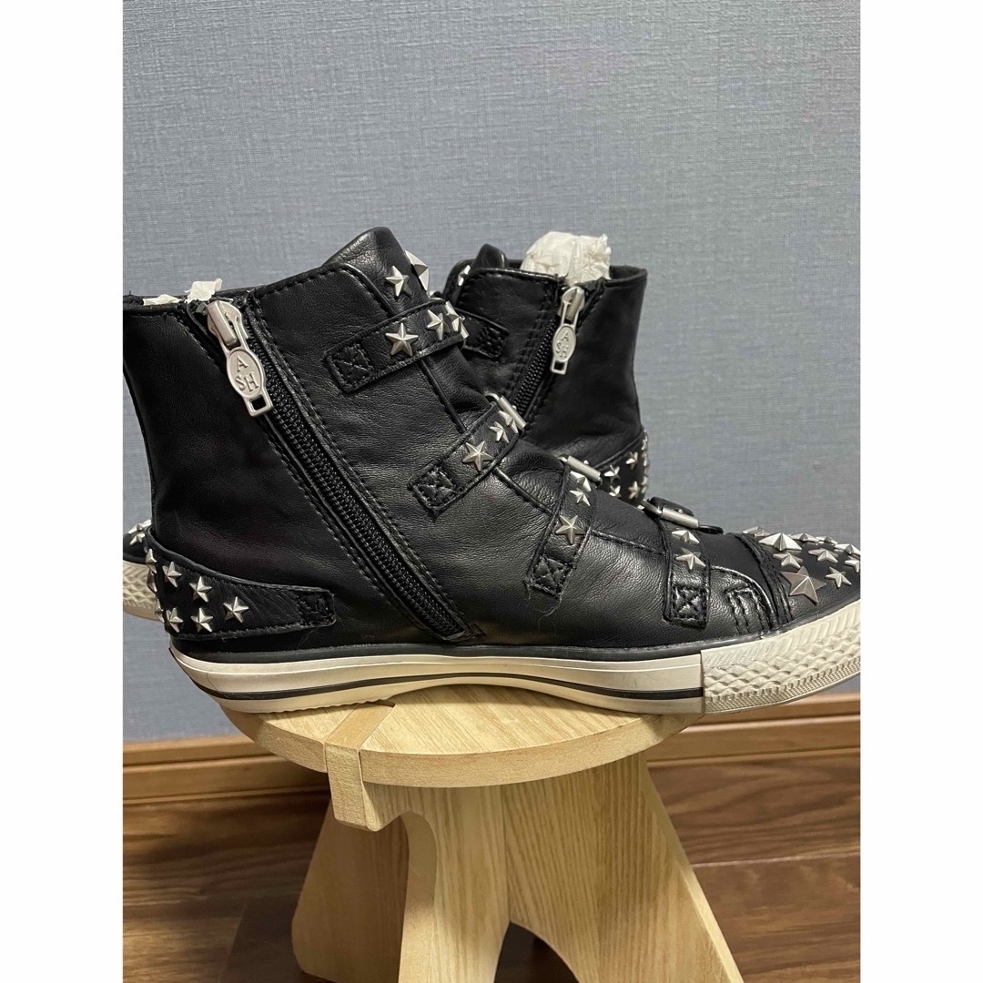 ☆ASH (アッシュ) 新品未使用 スタースタッズ付きレザーシューズ 37 ☆ASH (アッシュ) 新品未使用 スタースタッズ付きレザーシューズ 37