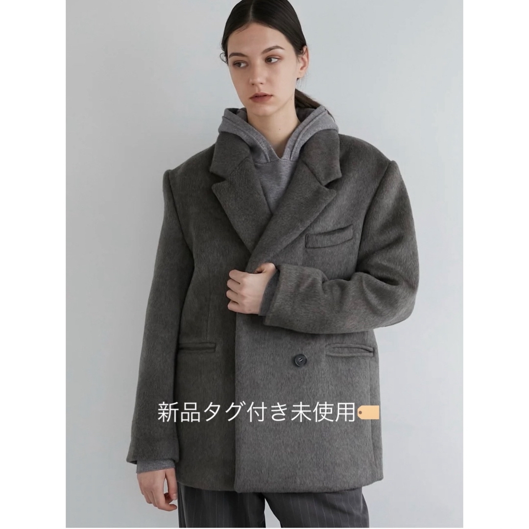 ジャケット・アウター LA PEAU DE GEM melton jacket outer LA PEAU DE GEM】melton jacket outer