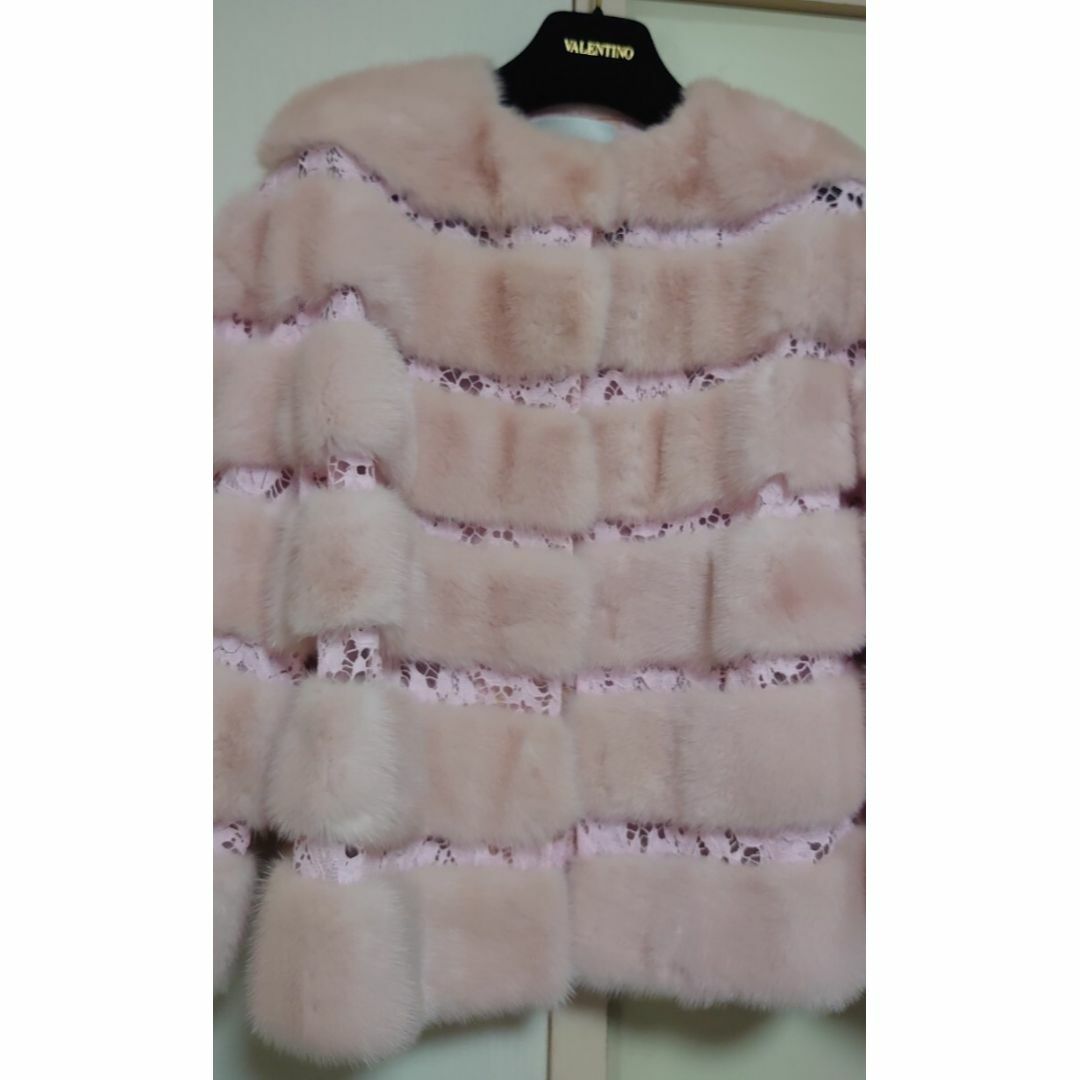 VALENTINO - VALENTINO ミンクファー&ヘビーレース ジャケット VALENTINO - VALENTINO ミンクファー&ヘビーレース ジャケット