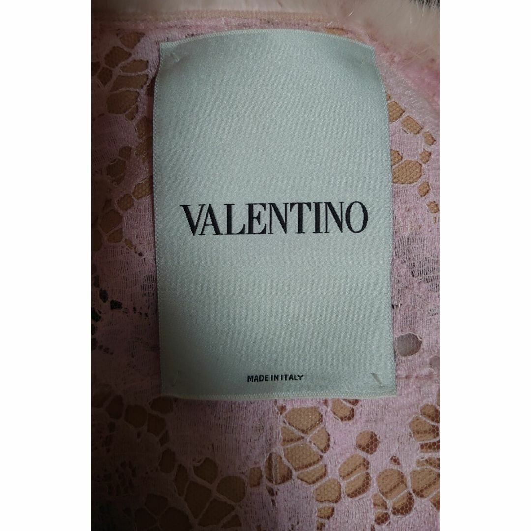 VALENTINO - VALENTINO ミンクファー&ヘビーレース ジャケット VALENTINO - VALENTINO ミンクファー&ヘビーレース ジャケット