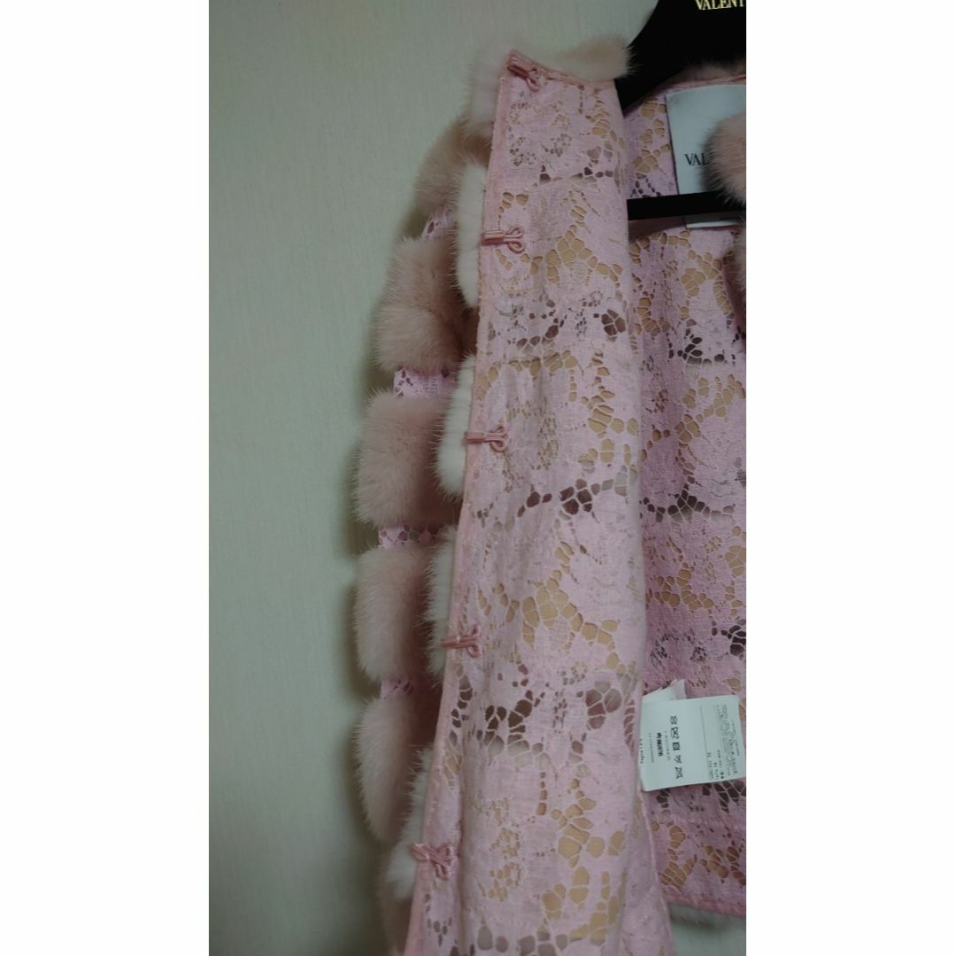 VALENTINO - VALENTINO ミンクファー&ヘビーレース ジャケット VALENTINO - VALENTINO ミンクファー&ヘビーレース ジャケット