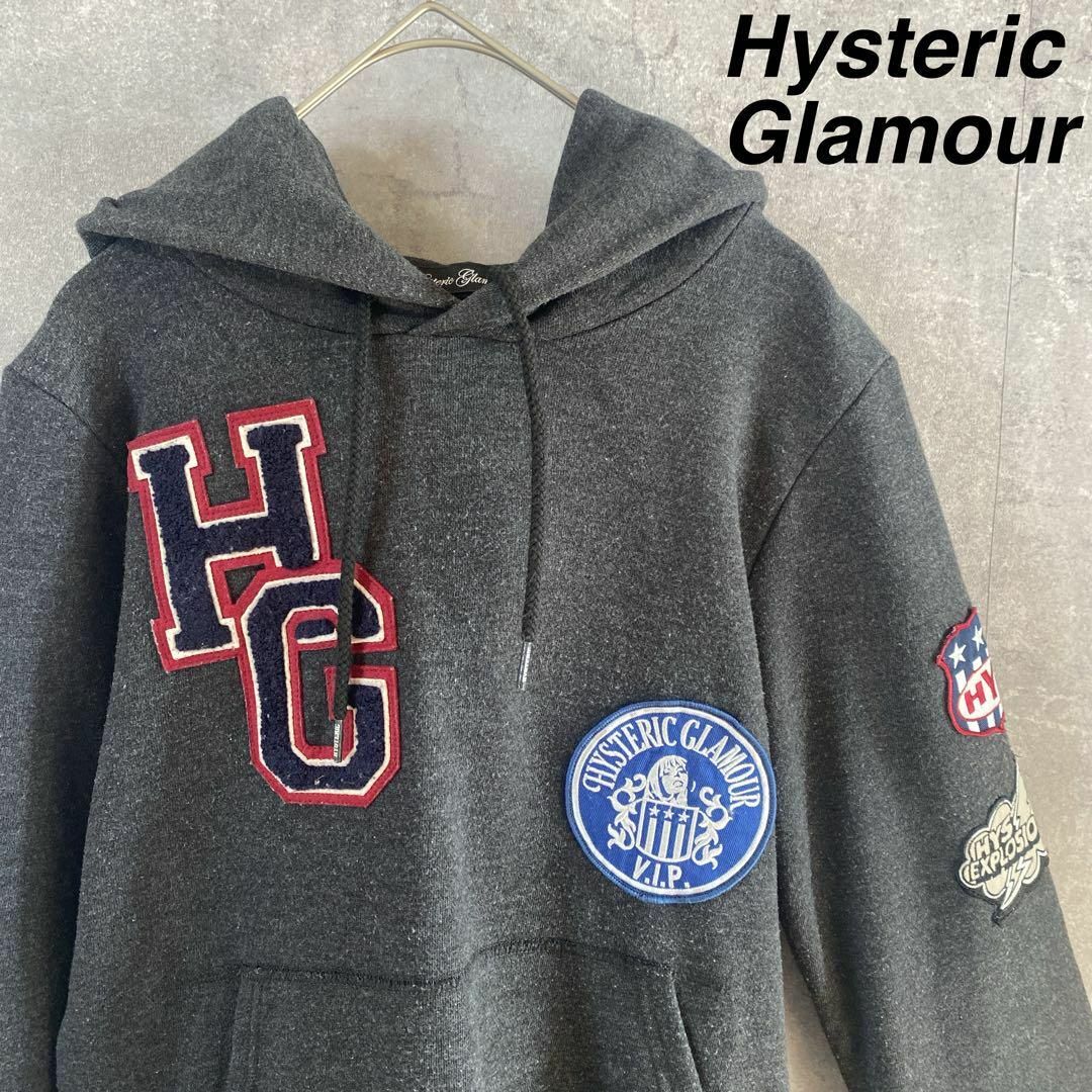 Hysteric Glamourスウェットパーカー グレー フリーレディースe1 Hysteric Glamourスウェットパーカー グレー フリーレディースe1