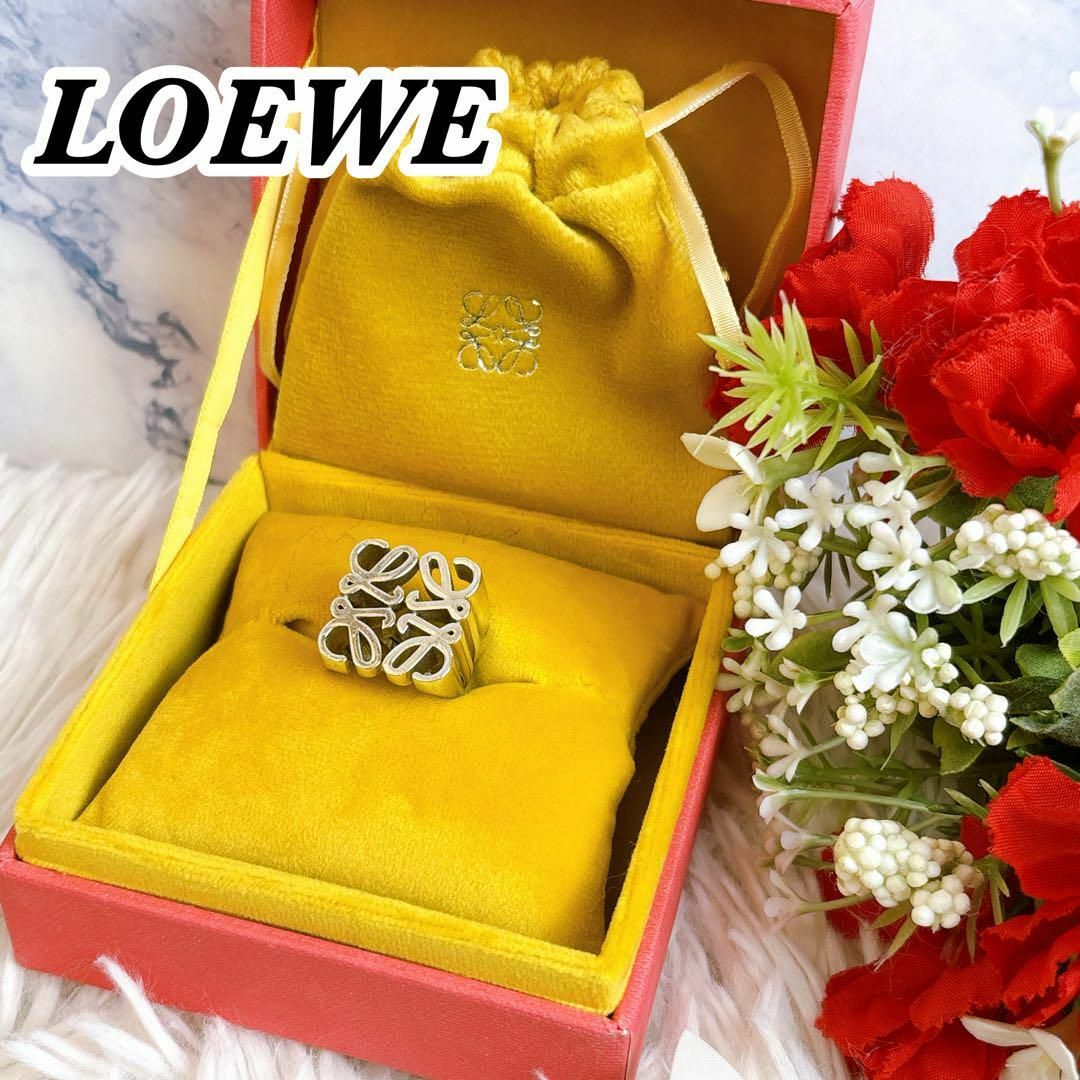 LOEWE - 希少品 LOEWE ロエベ アナグラムリング 指輪 レディース LOEWE - 希少品 LOEWE ロエベ アナグラムリング 指輪 レディース