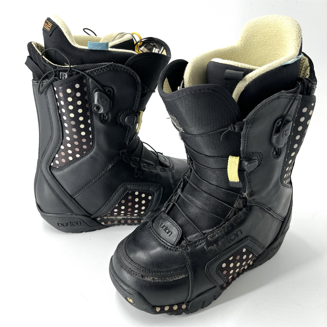 BURTON - バートン スノーブーツ EMERALD ドット柄 黒 BURTON - バートン スノーブーツ EMERALD ドット柄 黒