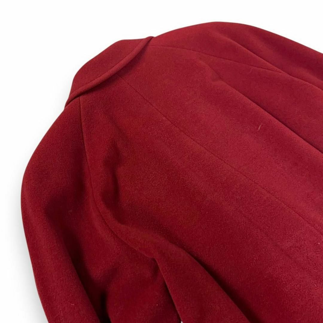 Burberry ヴィンテージ カシミヤ ハーフ コート レッド 11AR Burberry ヴィンテージ カシミヤ ハーフ コート レッド 11AR