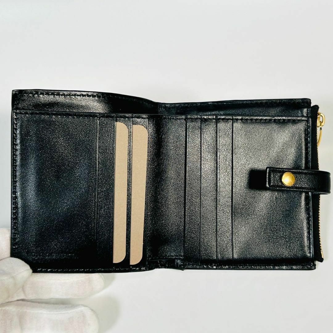 未使用級 ボッテガヴェネタ イントレチャート 折り財布 ゴールド 未使用級 ボッテガヴェネタ イントレチャート 折り財布 ゴールド
