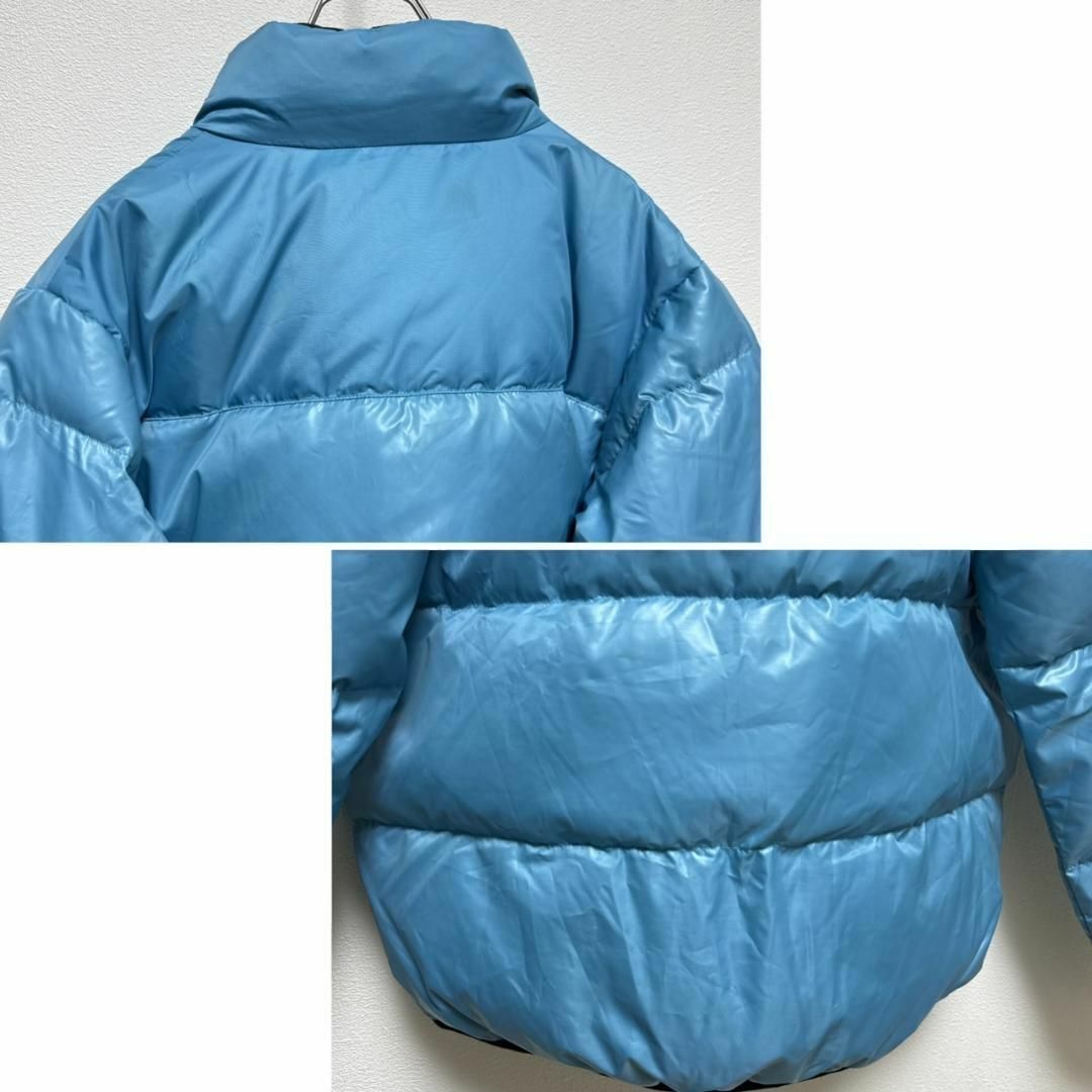 90s NIKE ダウンジャケット ヌプシ型 水色XLブルー 銀タグ 肉厚 90s NIKE ダウンジャケット ヌプシ型 水色XLブルー 銀タグ 肉厚