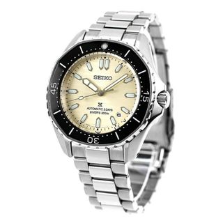セイコー(SEIKO)の【新品】セイコー SEIKO PROSPEX 腕時計 メンズ SBDC201 プロスペックス ダイバースキューバ メカニカル 自動巻き パールベージュxシルバー アナログ表示(腕時計(アナログ))