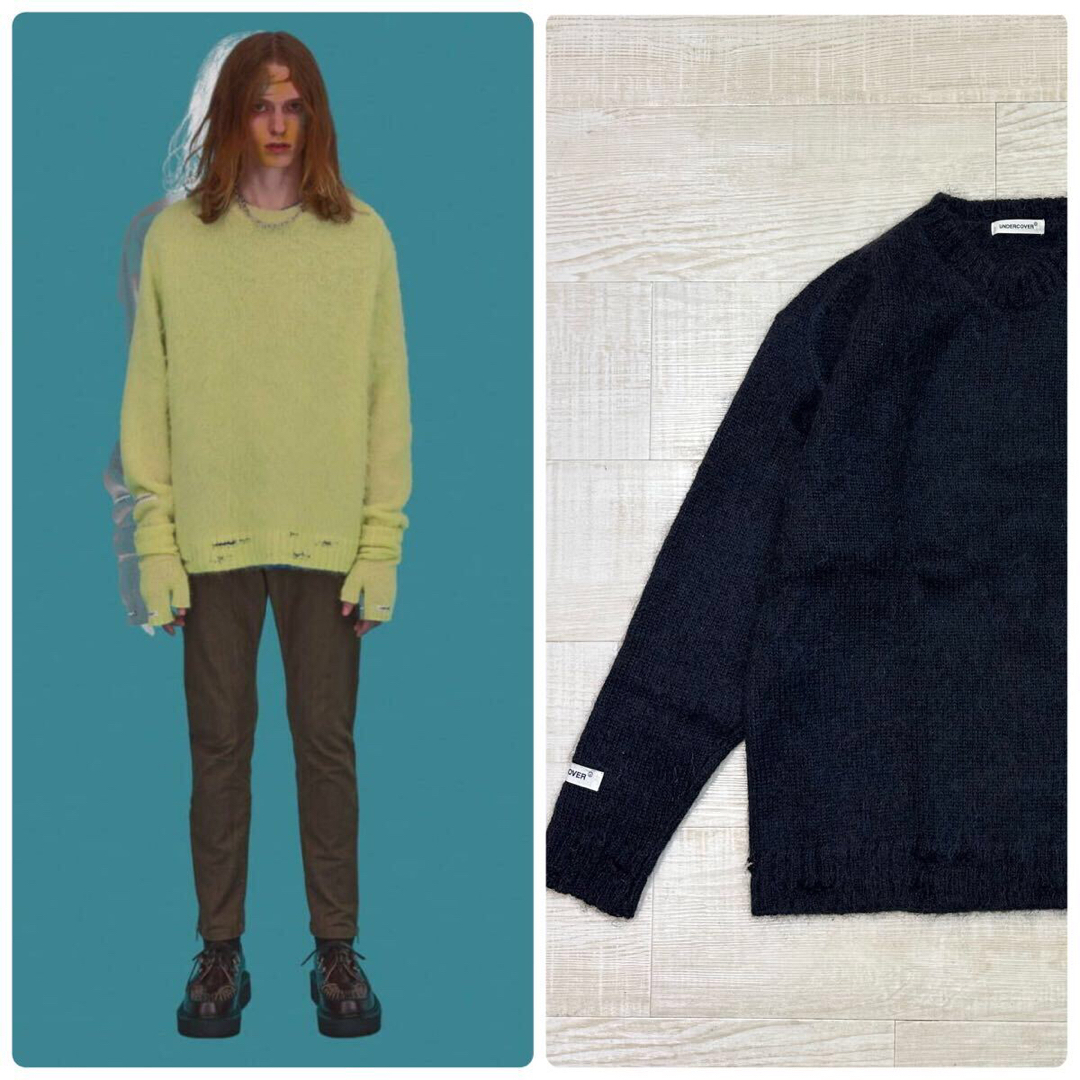 UNDERCOVER - 23aw UNDERCOVER グランジ ニット ダメージ加工 UNDERCOVER - 23aw UNDERCOVER グランジ ニット ダメージ加工