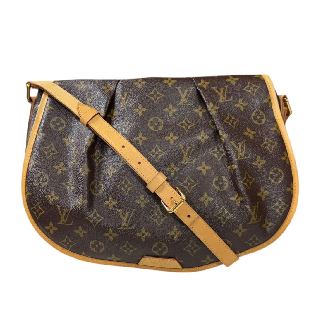 LOUIS VUITTON - ルイヴィトン メニルモンタンMM モノグラム ショルダーバッグ モノグラムキャンバス M40473 ブラウン レディース LOUIS VUITTON  中古
